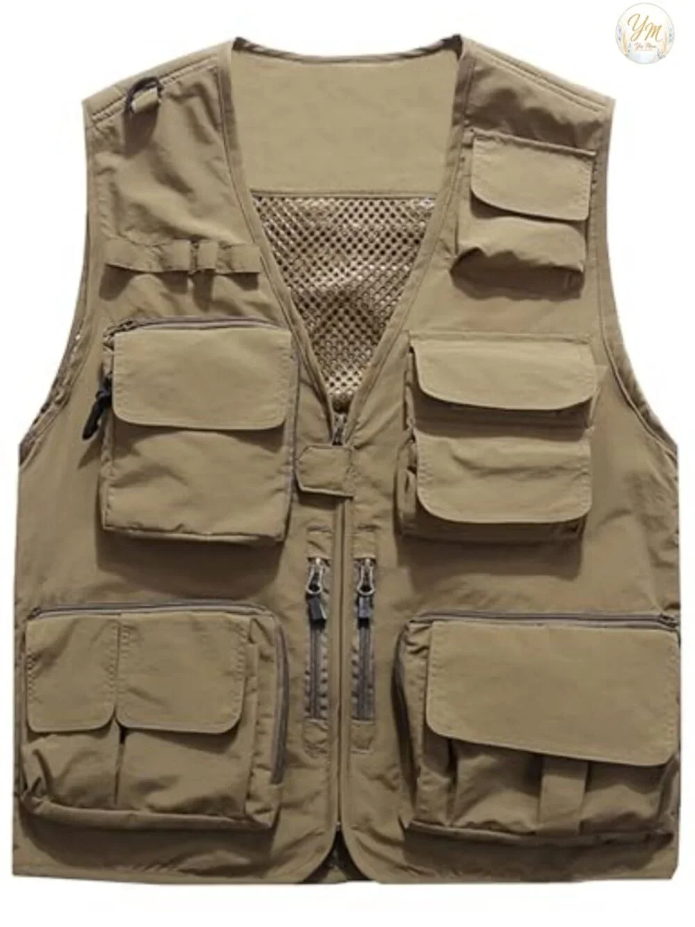 Men's Lightweight Outdoor Fishing Vest Jacket Multi Pockets Sleeveless